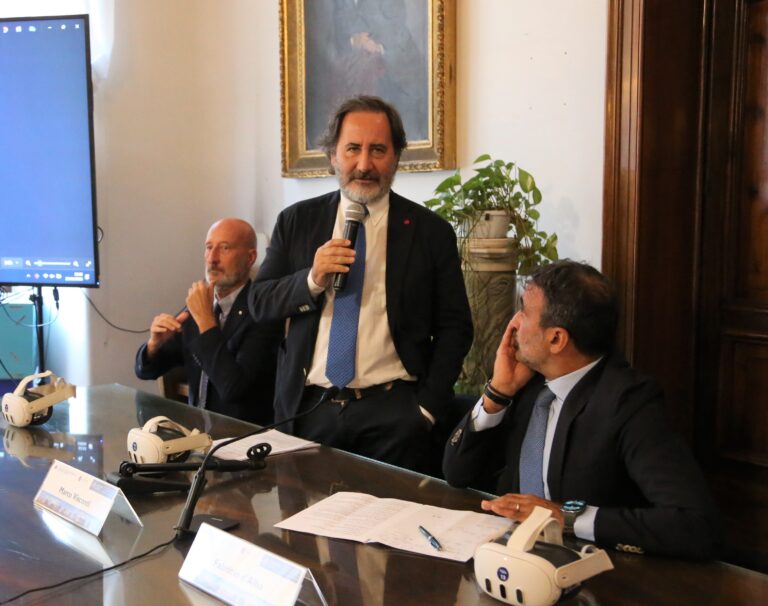 Il presidente di RomaNatura Marco Visconti interviene alla presentazione
